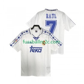 Fußballtrikots Real Madrid RAUL 7 Retro Heim Trikotsatz 1996 1997